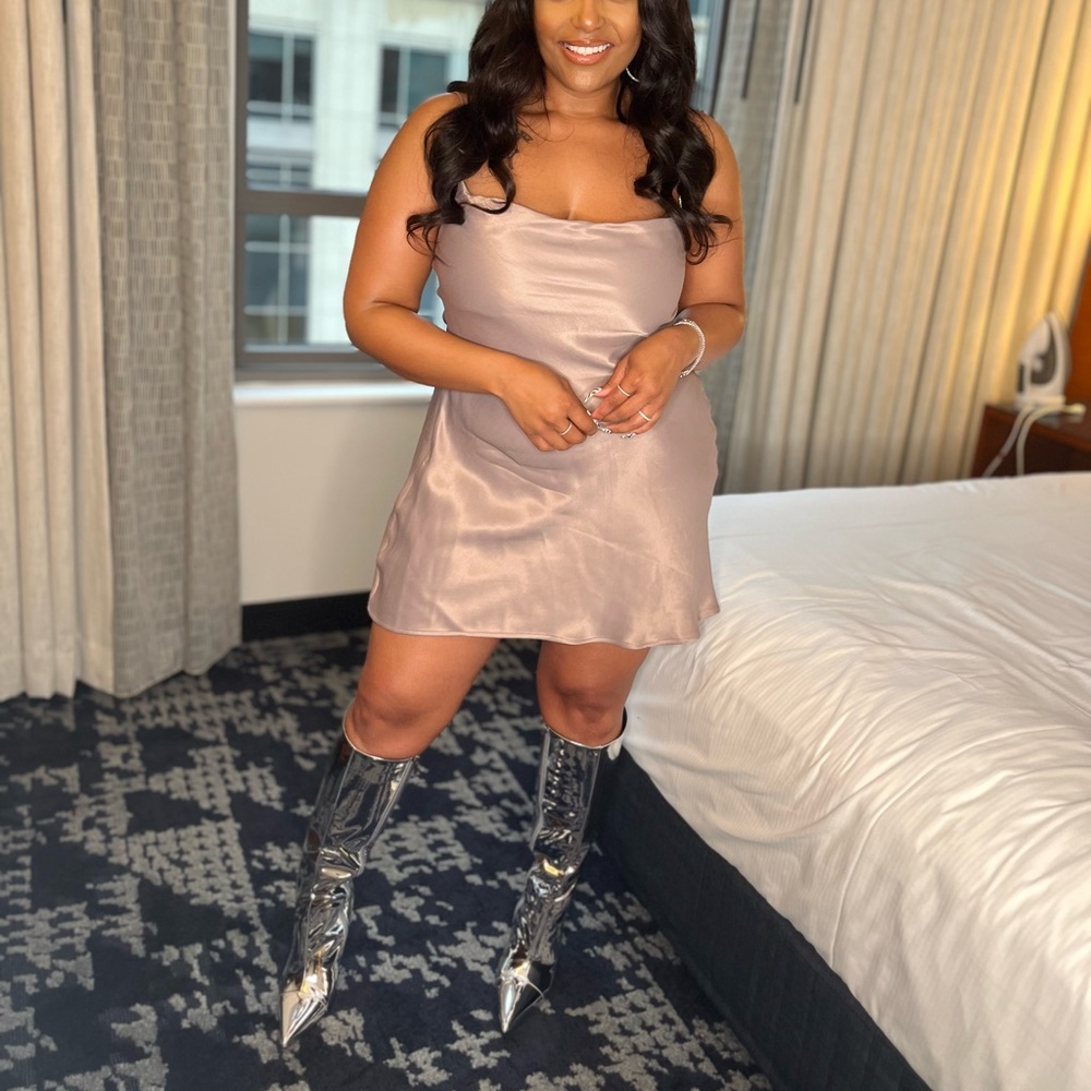 Nude Mini Dress